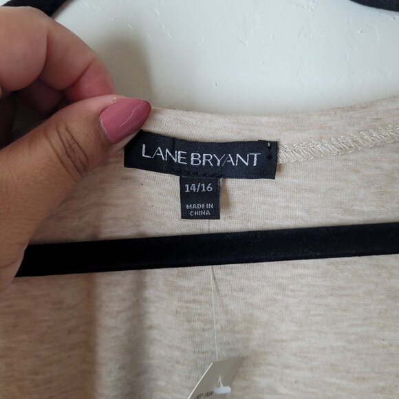 Lane Bryant Plus Size Lace Hem Blouse - Picture 7 of 8